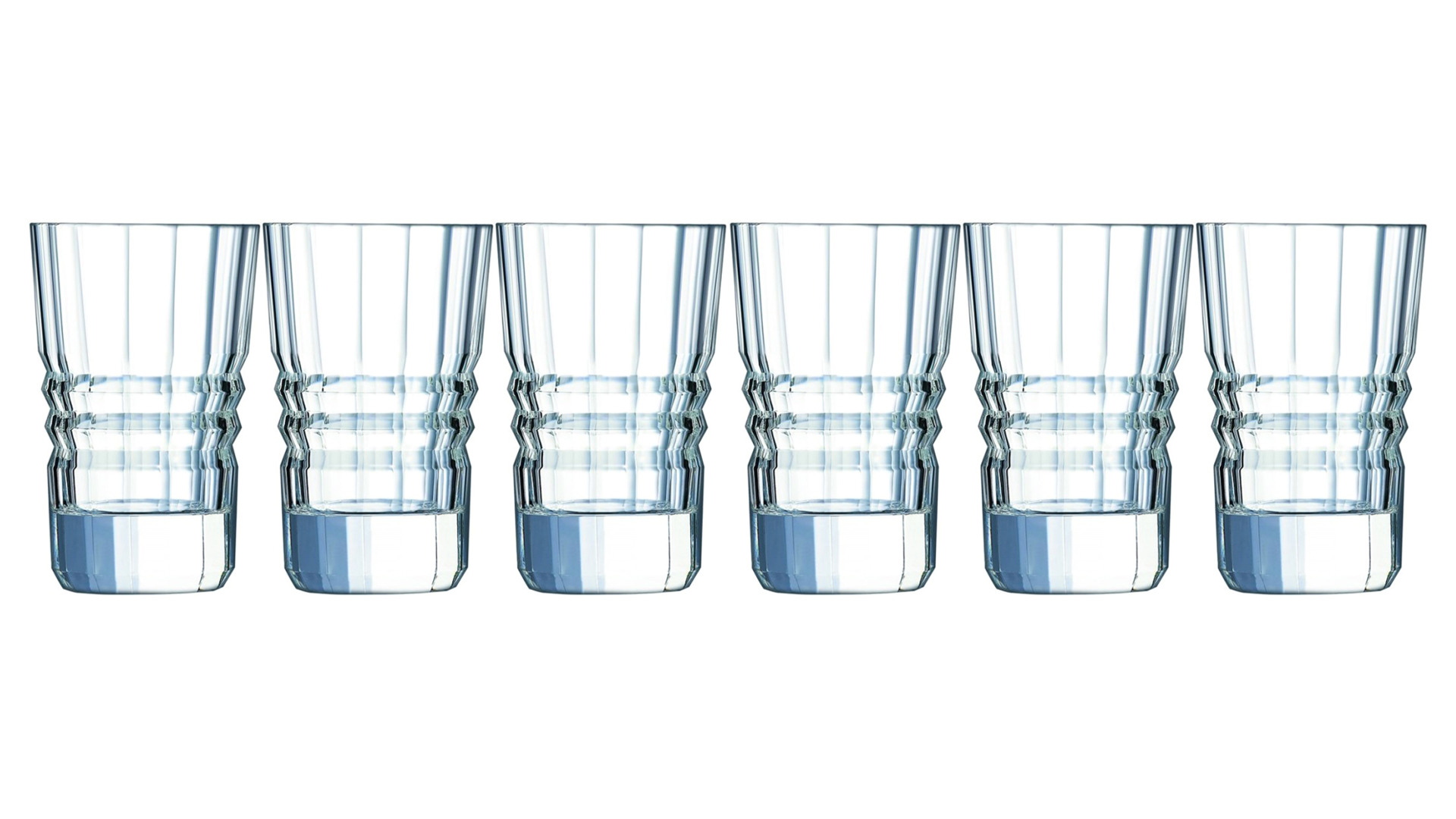 Набор стопок для водки Cristal D'Arques Architecte 60 мл, 6 шт, стекло хрустальное