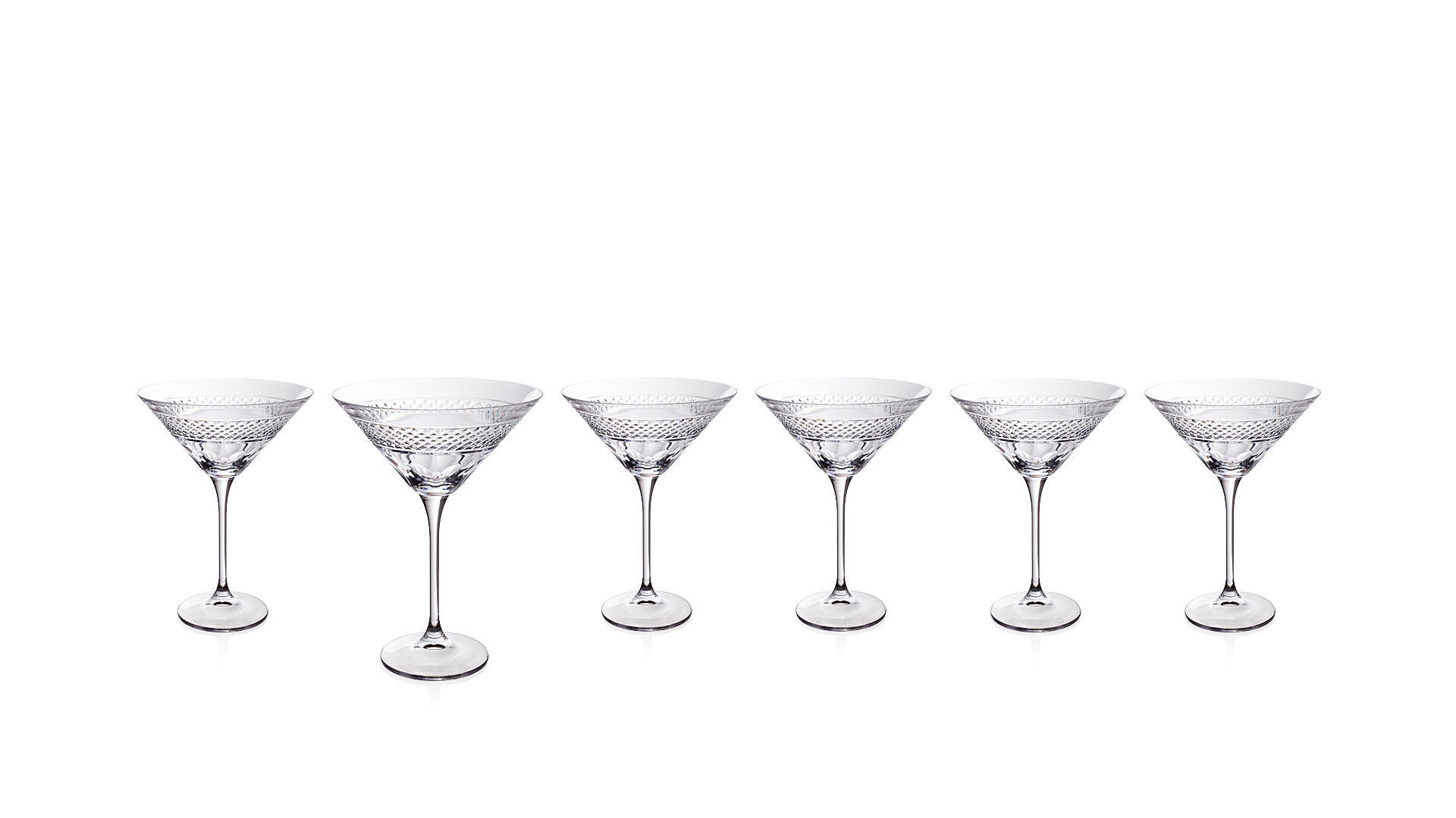 Набор бокалов для мартини Cristal de Paris Межев 180 мл, 6 шт