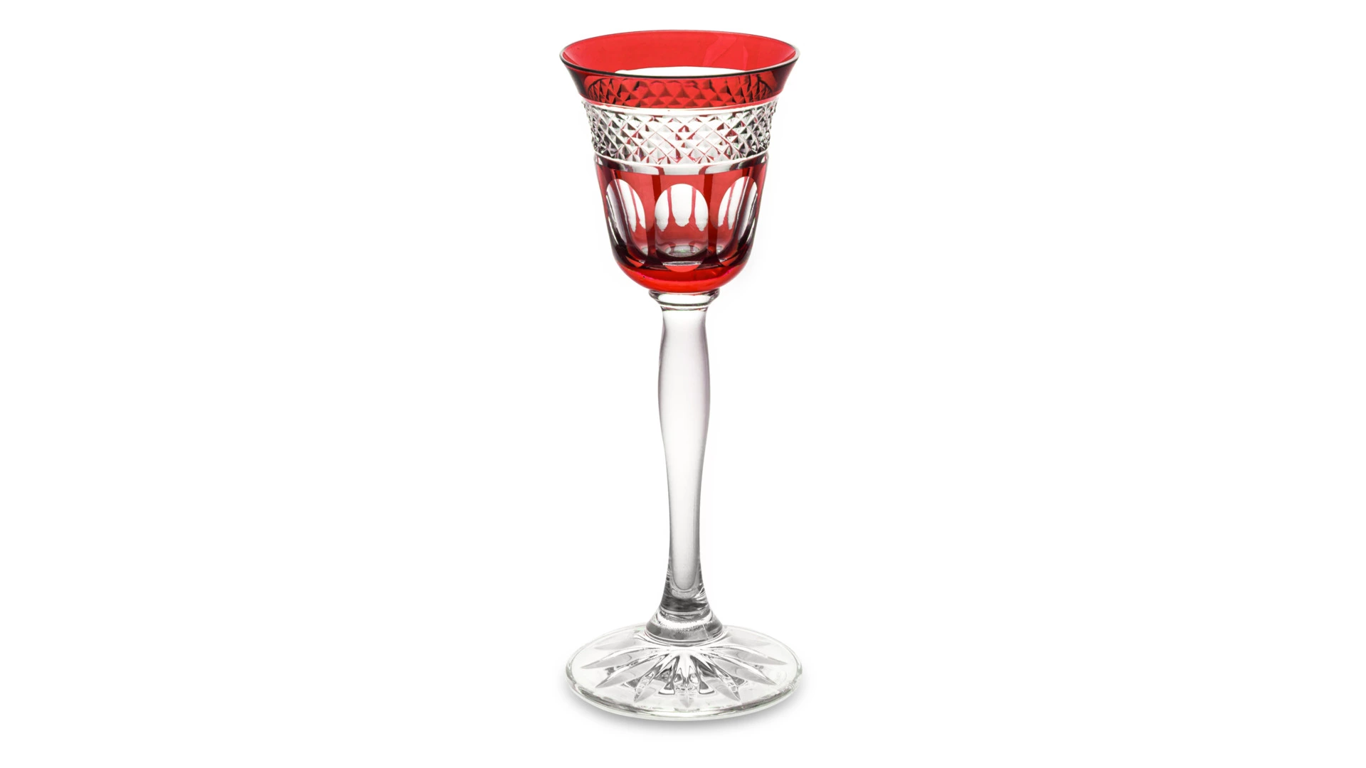 Набор рюмок для водки Cristal de Paris Мирей 60 мл, 6 шт, 6 цветов