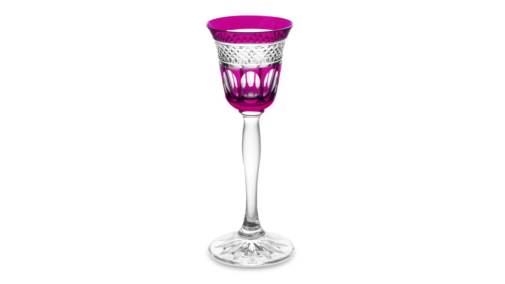Набор рюмок для водки Cristal de Paris Мирей 60 мл, 6 шт, 6 цветов