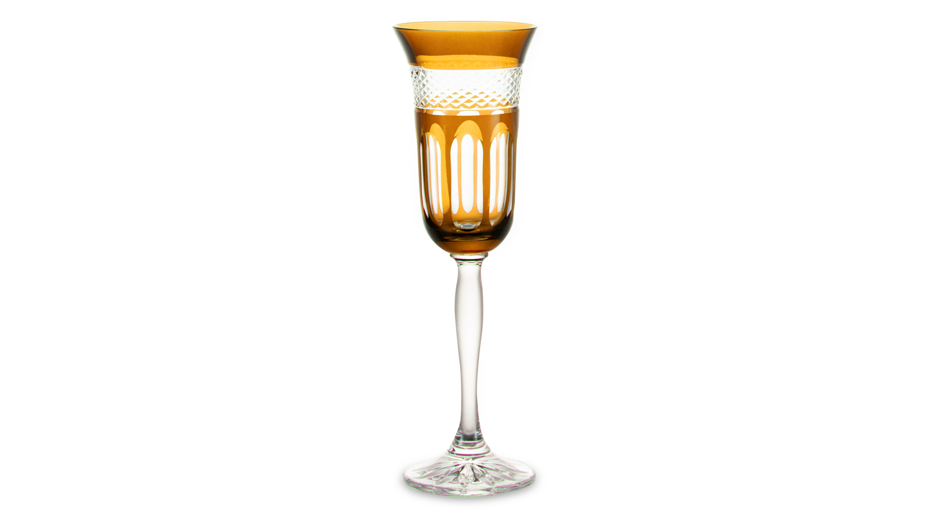 Набор фужеров для шампанского Cristal de Paris Мирей 150 мл, 6 шт, хрусталь, ассорти