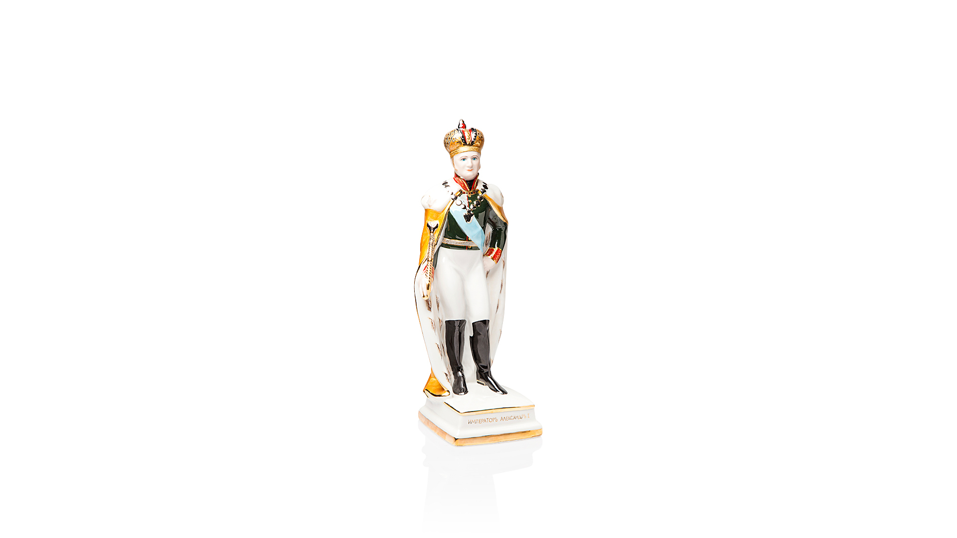 Скульптура Франц Гарднер в Вербилках Император Александр I, фарфор твердый