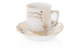 Чашка чайная с блюдцем Франц Гарднер в Вербилках № 12 Сувенирная 100 мл, фарфор твердый