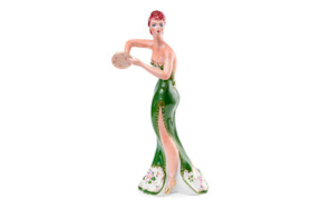 Скульптура 33 см "Танцовщица"  "В зеленом"