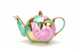 Сервиз чайный Дулевский фарфоровый завод Тюльпан Розовая птица на 6 персон 15 предметов, фарфор