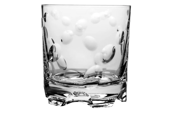 Стакан вращающийся для виски Shtox Пузырьки 320 мл, хрусталь, п/к, 015