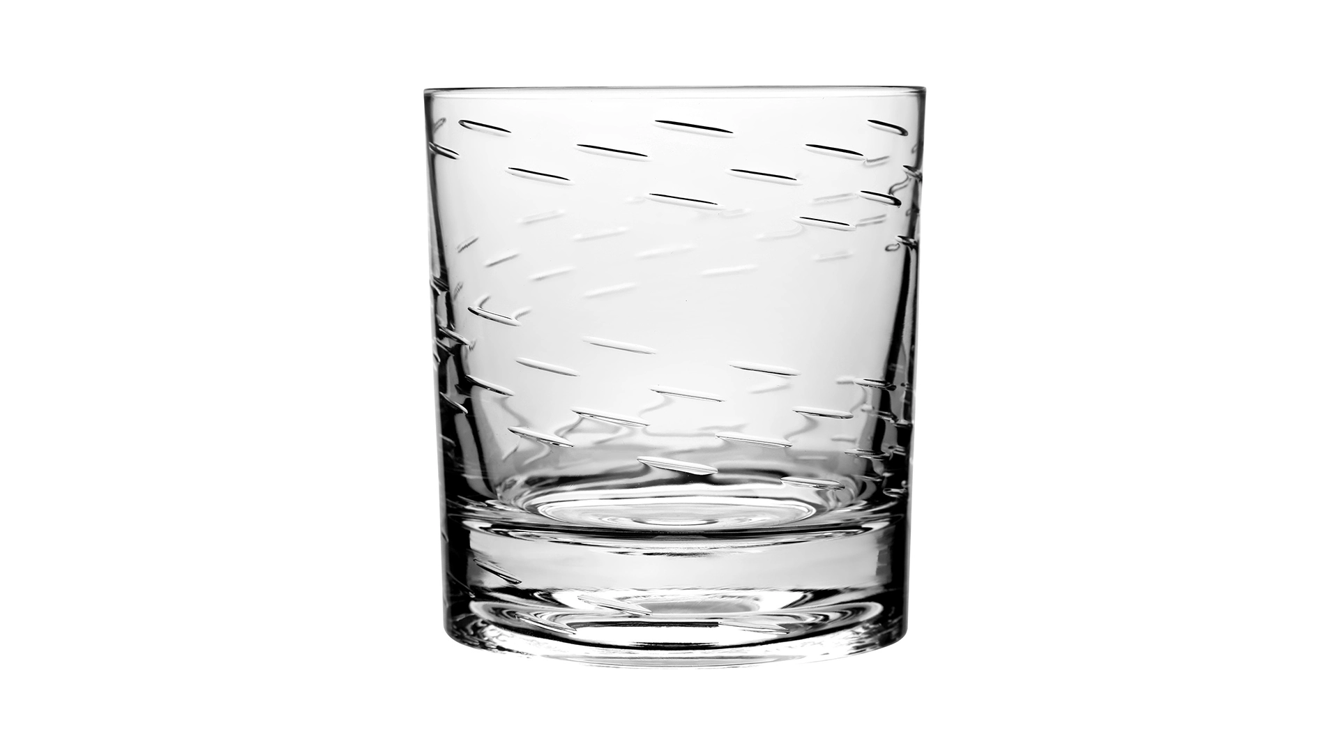 Стакан вращающийся для виски Shtox Линии 320 мл, хрусталь, п/к, 017