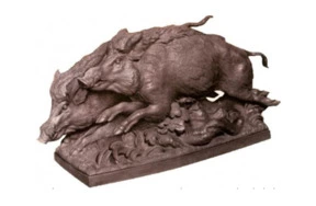 Фигурка Meissen 30см Кабанье семейство (Эрих Ойме, 1944 г.)