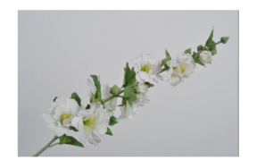 Цветок искусственный Silk-ka "Мальва" 88см (белый)