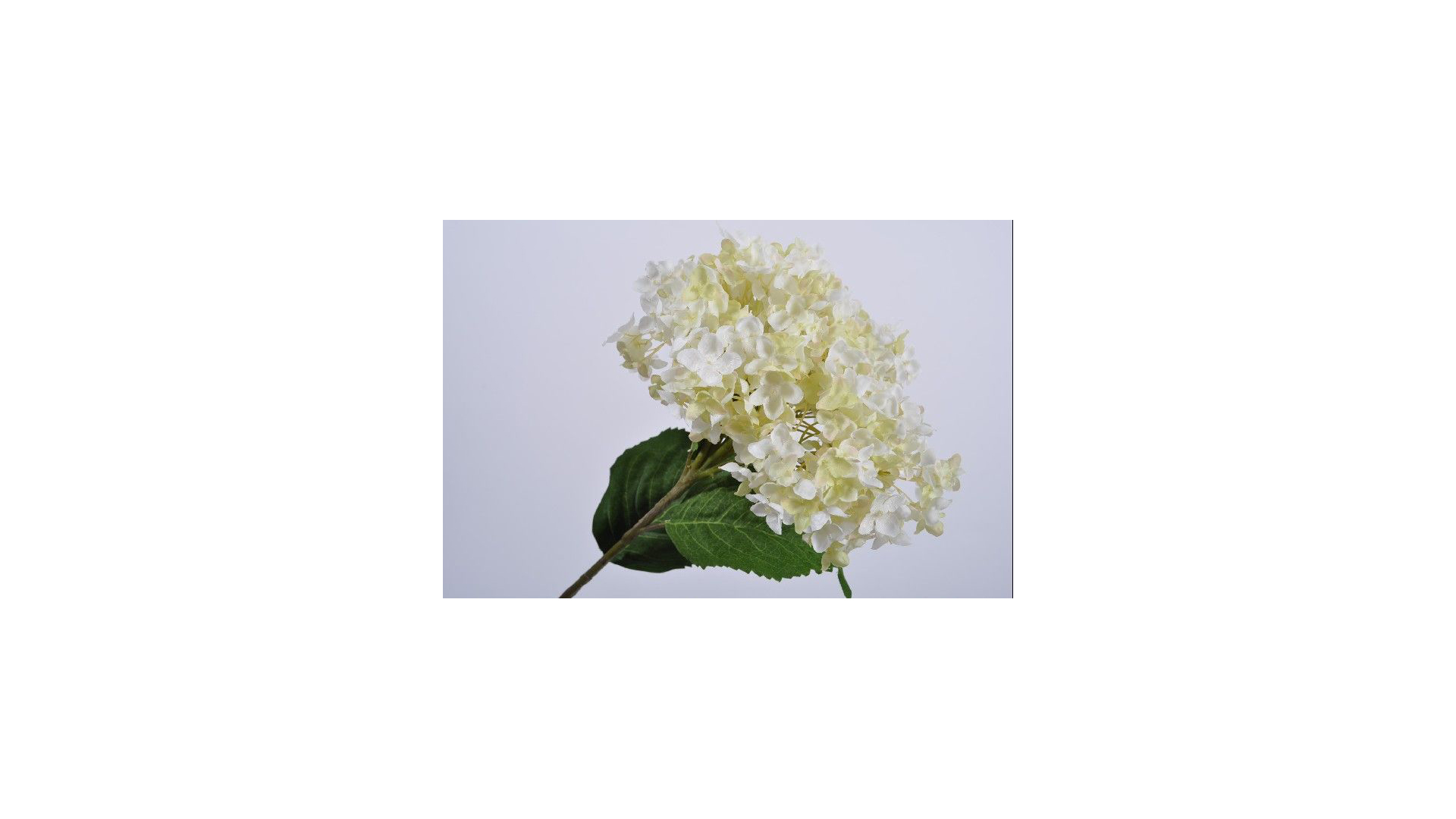 Цветок искусственный Silk-ka "Гортензия" 63см (белый)