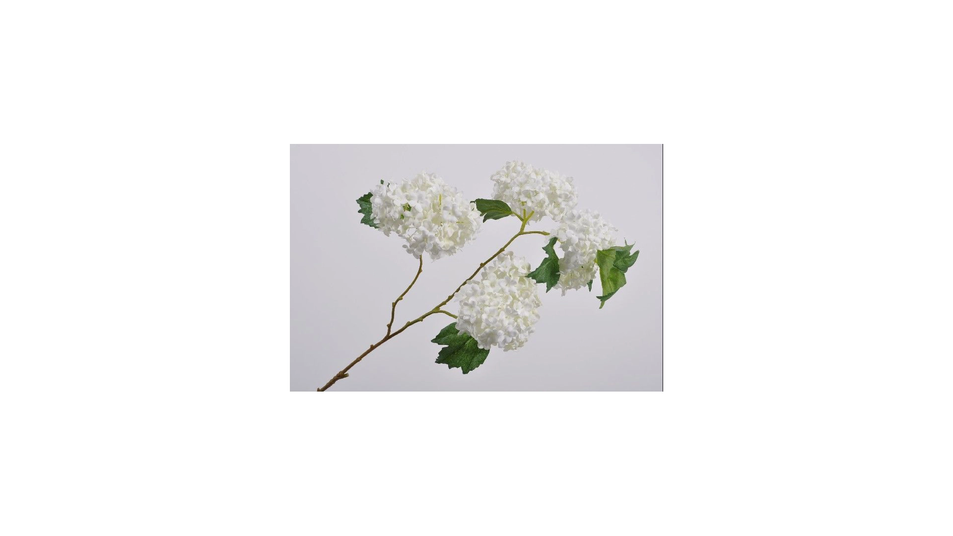 Ветка искусственная Silk-ka "Калина" 70см (белая)