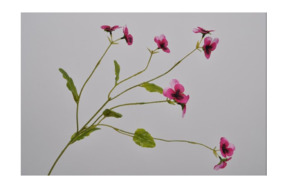 Цветок искусственный Silk-ka "Анютины глазки" 68см (лиловый)