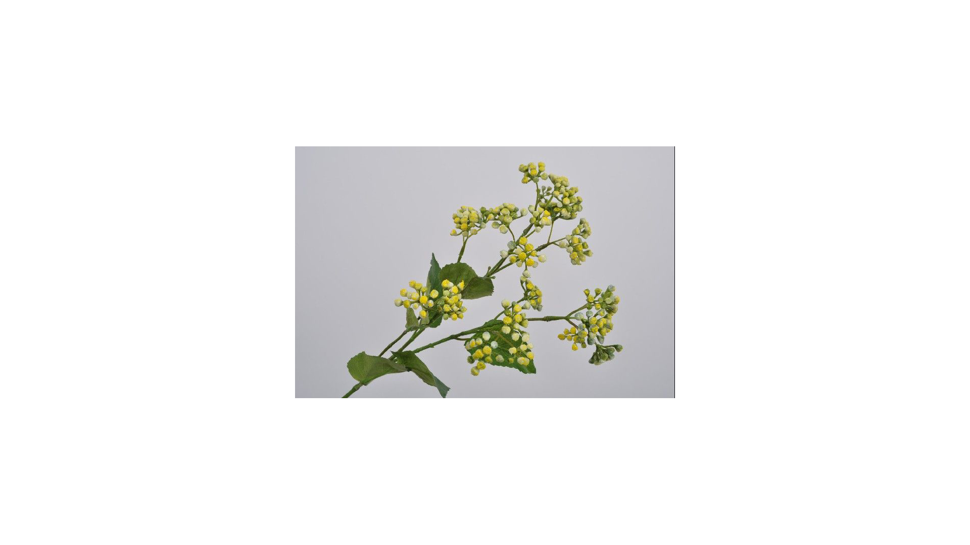 Ветка искусственная Silk-ka "Желтые цветы" 64см