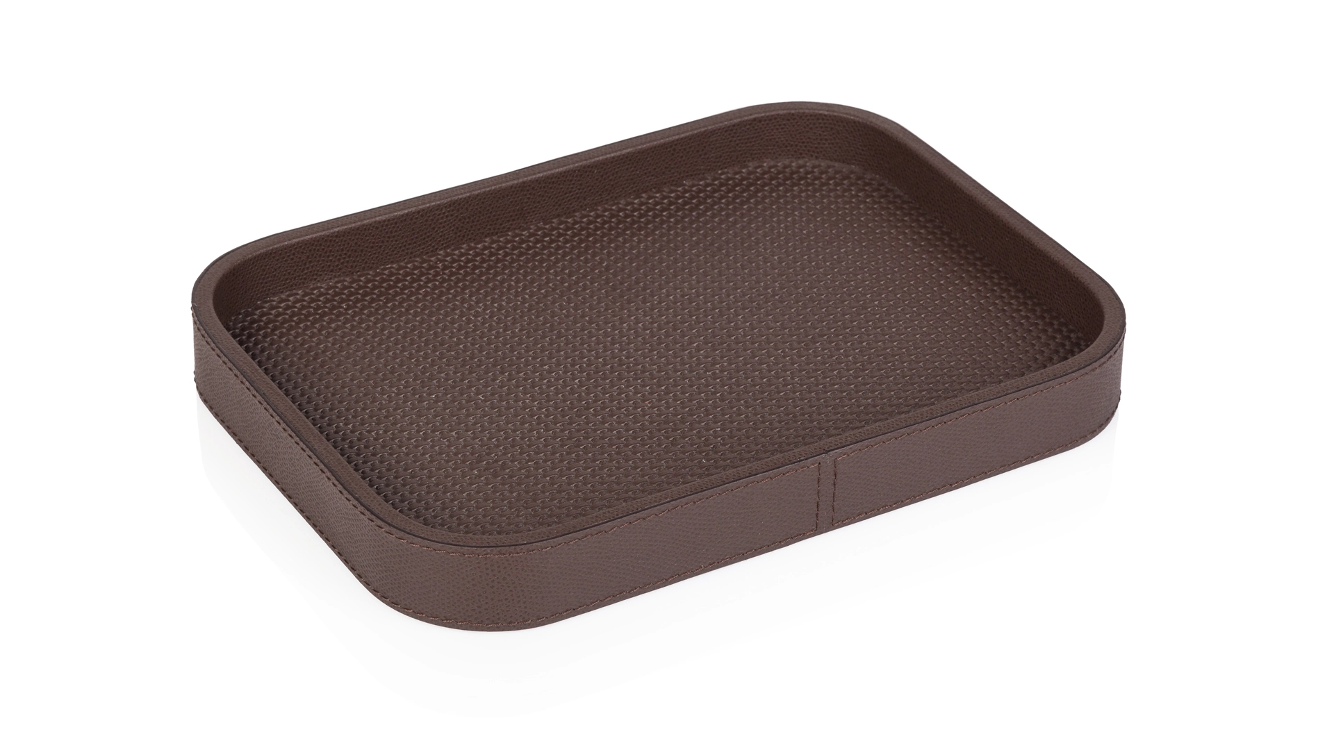 Поднос GioBagnara Поло 27,5х20,5 см, темный шоколад, принт Белладжио