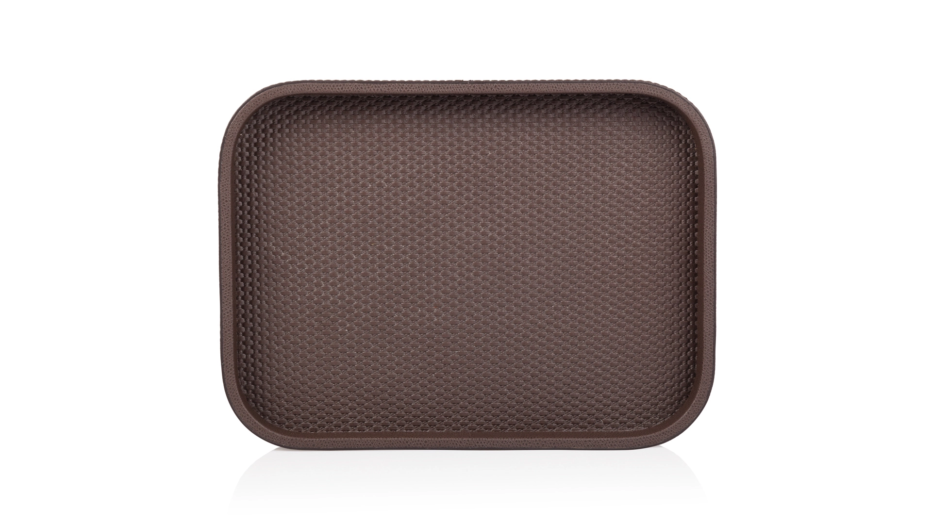 Поднос GioBagnara Поло 27,5х20,5 см, темный шоколад, принт Белладжио