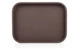 Поднос GioBagnara Поло 27,5х20,5 см, темный шоколад, принт Белладжио