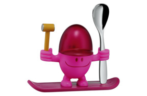 Подставка для яйца с ложкой WMF Mc Egg, розовый, сталь нержавеющая, п/у