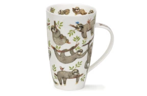 Кружка Dunoon Образ жизни ленивца Хенли 600 мл, фарфор костяной