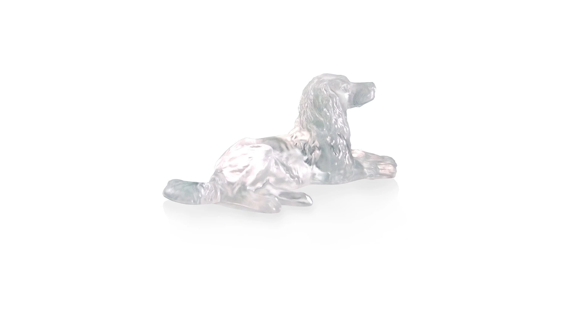 Фигурка Cristal de Paris Собака лежащая 6х10 см, хрустальное тесто, п/к
