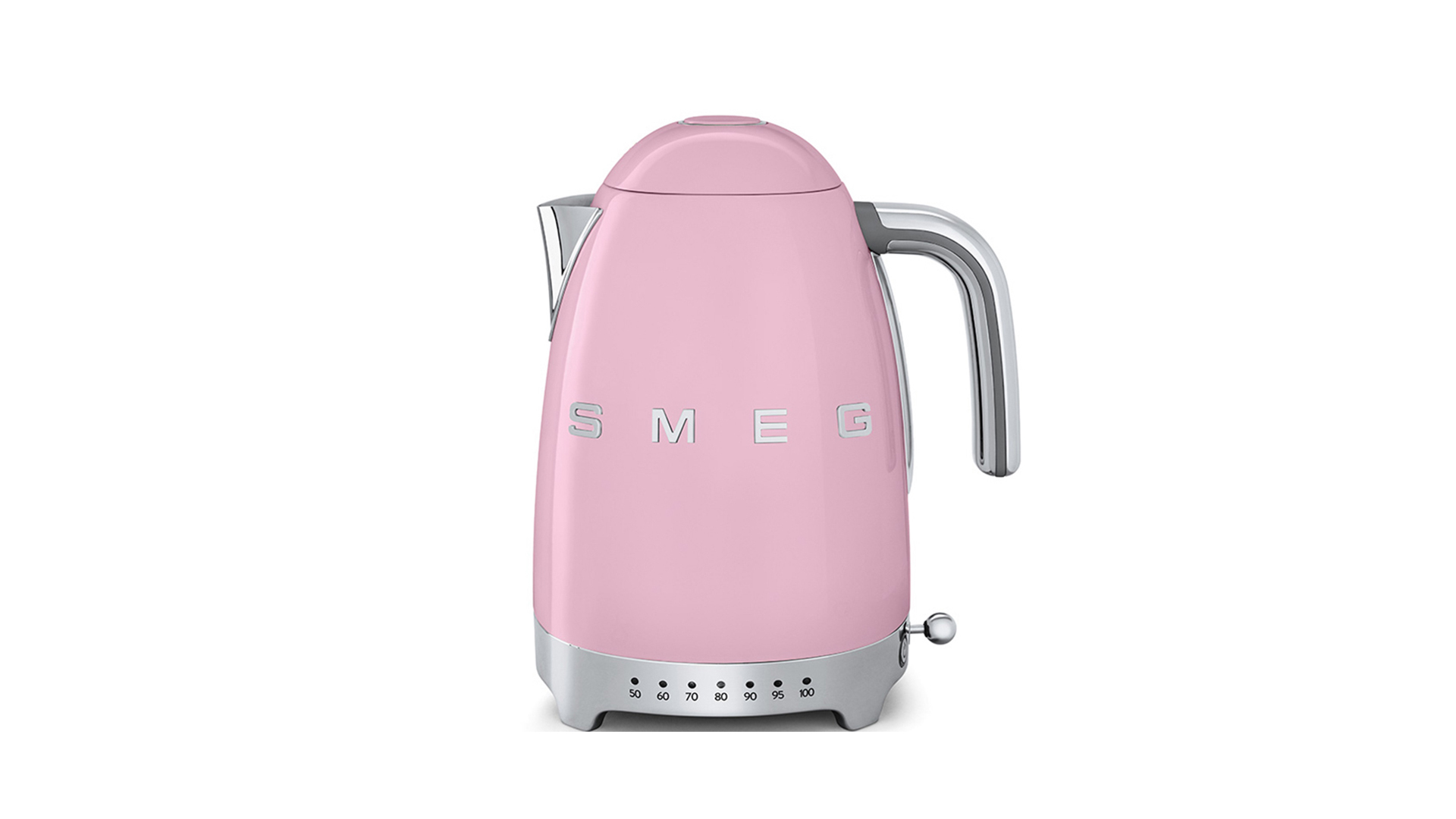 Чайник с регулировкой температуры Smeg 1,7 л, розовый,  KLF04PKEU