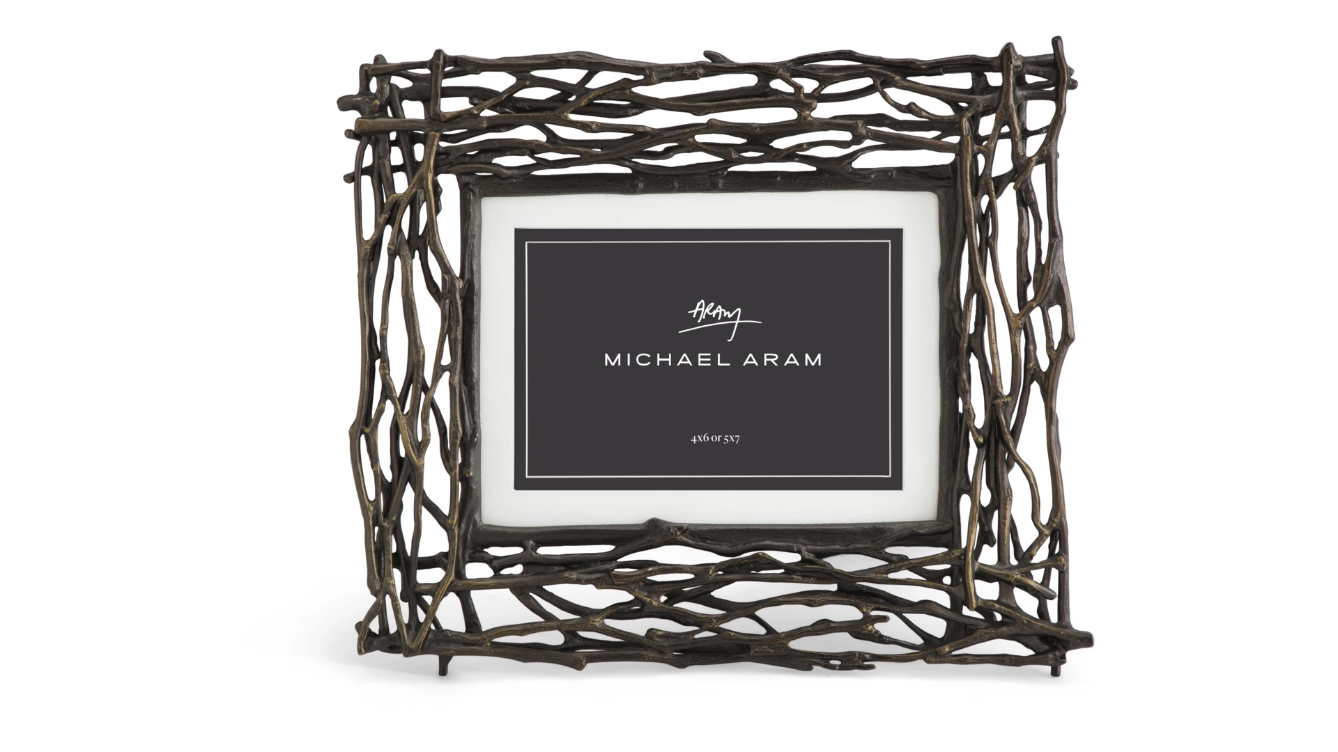 Рамка для фото Michael Aram Ветви 10x15 см, коричневая