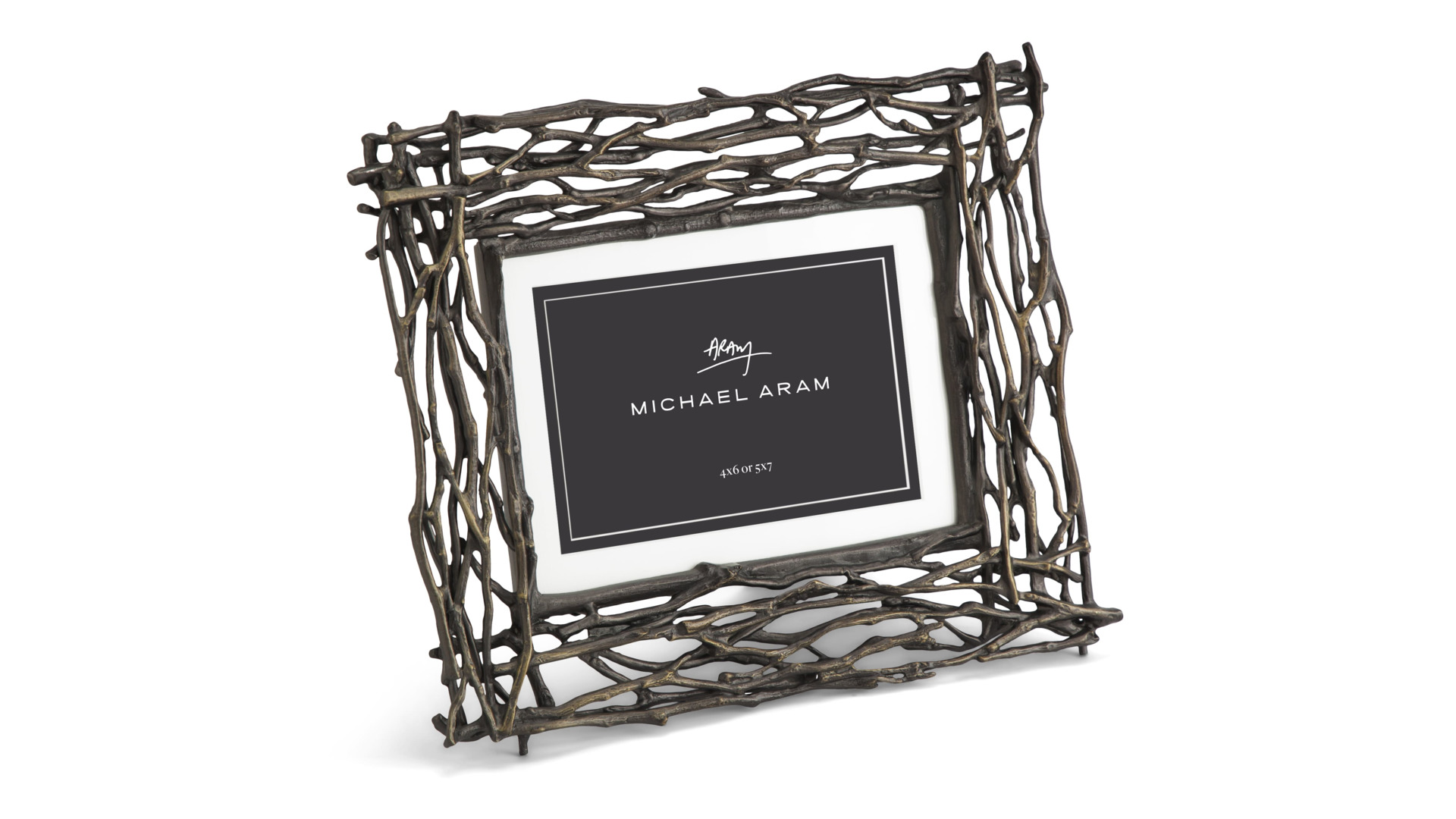 Рамка для фото Michael Aram Ветви 10x15 см, коричневая