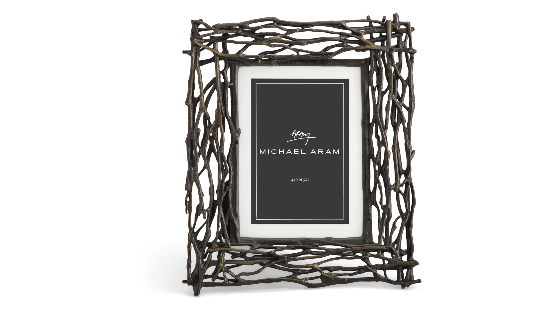 Рамка для фото Michael Aram Ветви 10x15 см, коричневая