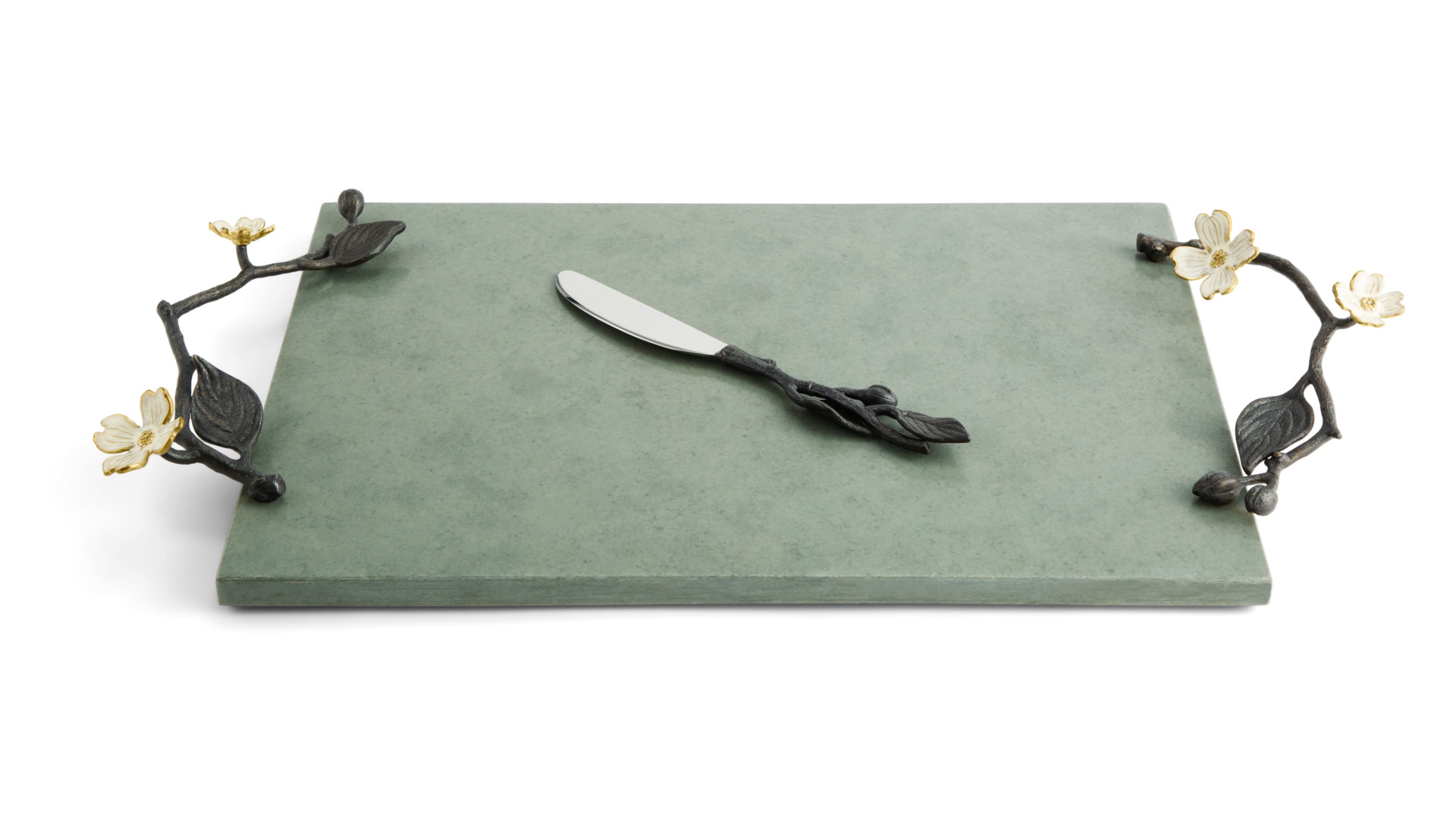 Доска для сыра с ножом Michael Aram Цветок кизила 50 см, гранит