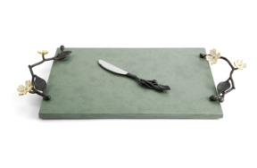 Доска для сыра с ножом Michael Aram Цветок кизила 50 см, камень