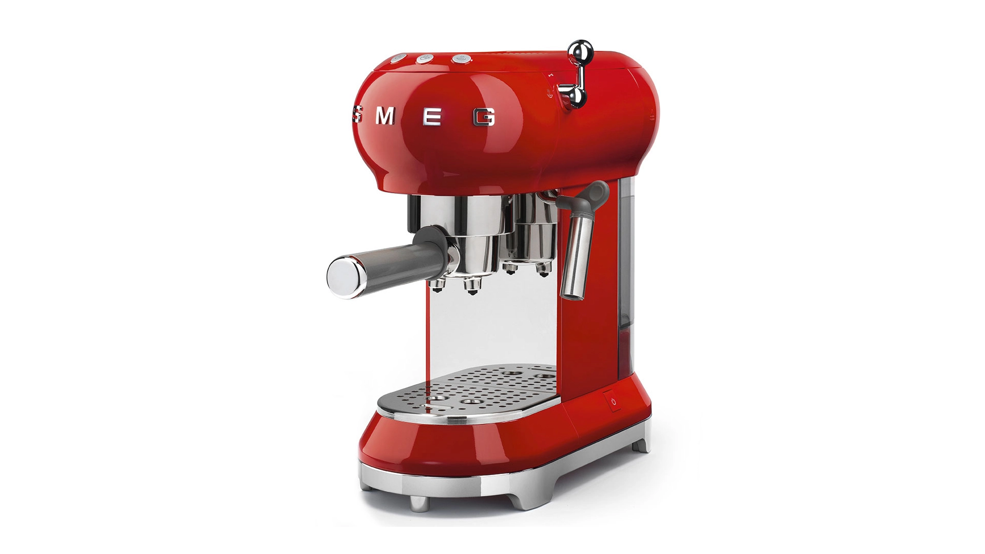 Кофемашина-эспрессо рожковая SMEG ECF01RDEU, красный