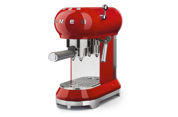 Кофемашина-эспрессо рожковая SMEG ECF01RDEU, красный