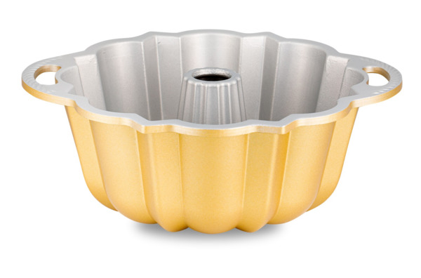 Форма для выпечки 3D Nordic Ware Праздничный пирог 1,4 л, литой алюминий, золотая
