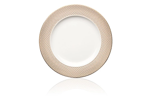 Тарелка обеденная Rosenthal Францис Карро Беж 27 см, фарфор