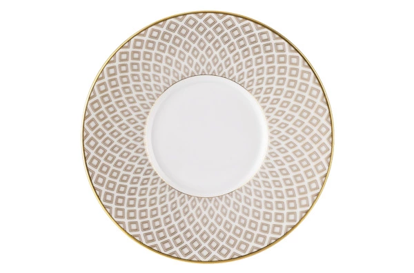 Блюдце к чашке для эспрессо Rosenthal Францис Карро Беж 11 см, фарфор