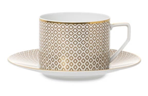 Чашка чайная с блюдцем Rosenthal Францис Карро Беж 230 мл, фарфор