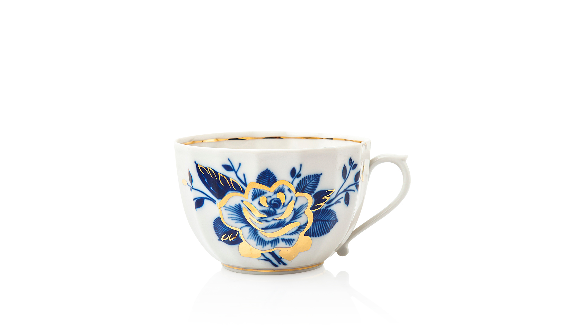 Чашка чайная с блюдцем Франц Гарднер в Вербилках Ночные цветы, фарфор твердый