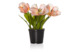 Цветок искусственный в горшке Silk-ka "Тюльпан" 34см (персиковый)