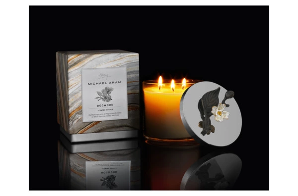 Свеча Michael Aram Цветок кизила 11,5 см, стекло