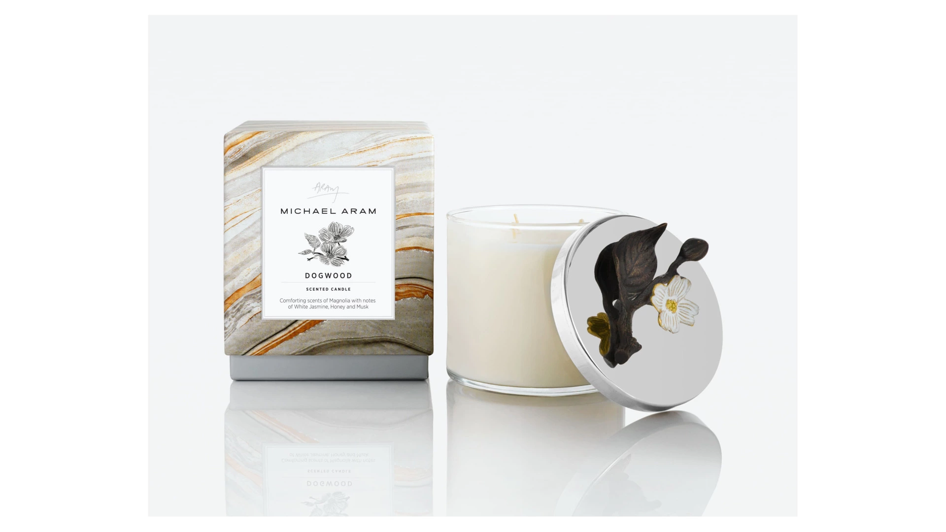 Свеча Michael Aram Цветок кизила 11,5 см, стекло