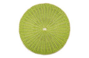 Салфетка подстановочная круглая Harman Пальмовый лист 38 см, зеленый