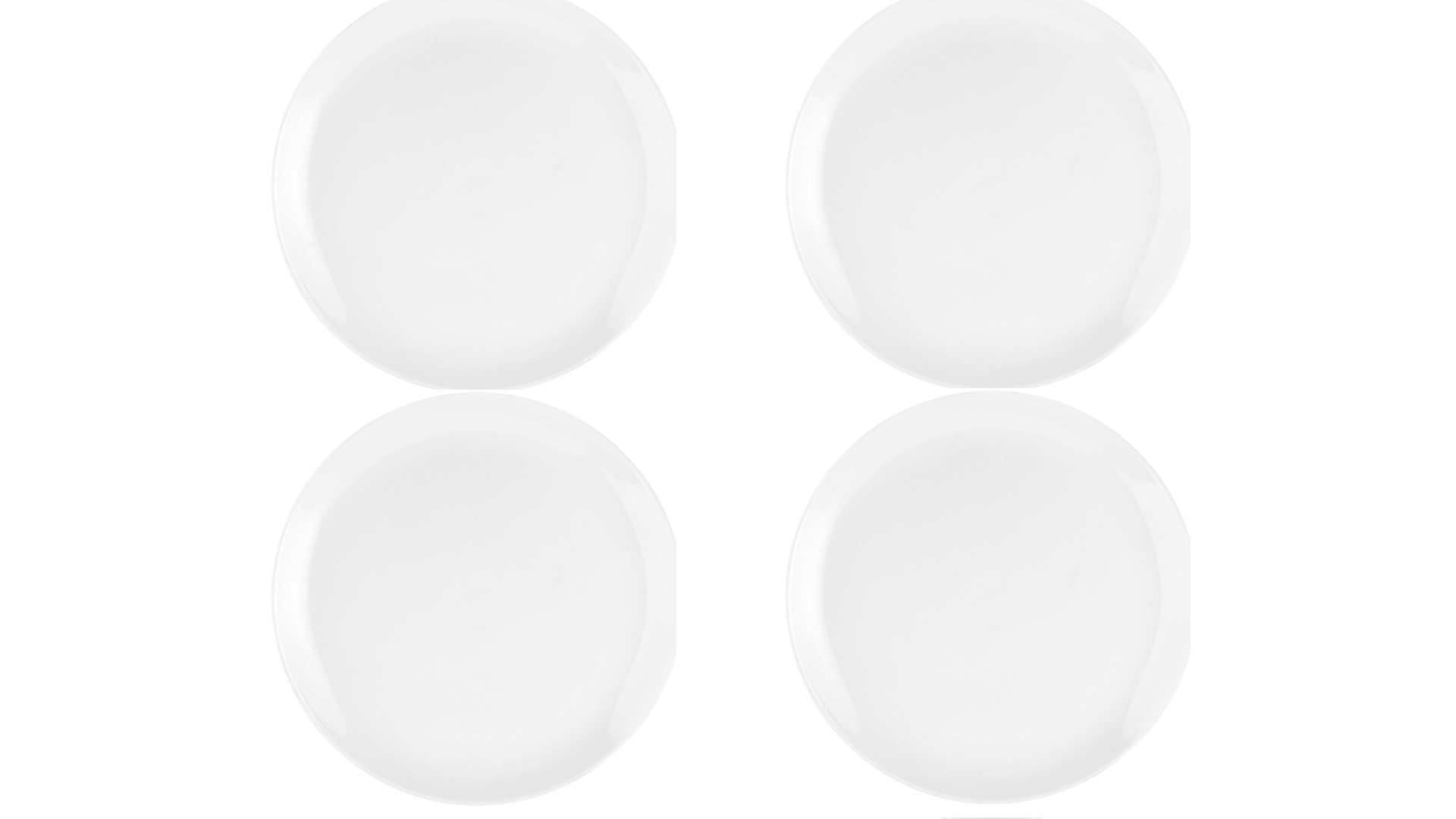 Набор тарелок обеденных Portmeirion Выбор Портмейрион 27 см, 4 шт, белый