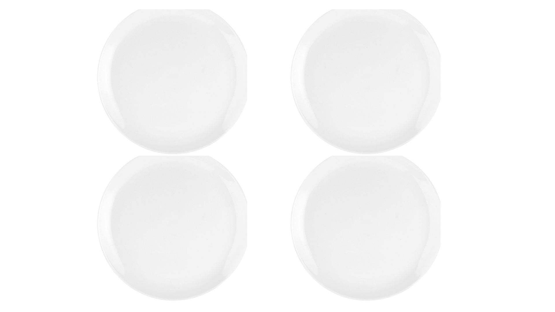 Набор тарелок десертных Portmeirion Выбор Портмейрион 21 см, 4 шт, белый