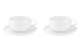 Набор чашек чайных с блюдцем Portmeirion Выбор Портмейрион 340мл, 2 шт,, белый