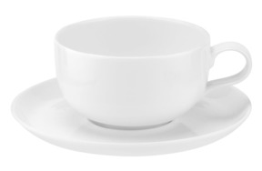 Чашка чайная с блюдцем Portmeirion Выбор Портмейрион 340 мл, белая