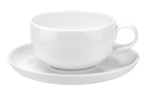 Чашка чайная с блюдцем Portmeirion Выбор Портмейрион 250 мл, белая