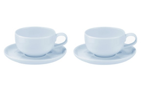 Набор чашек кофейных с блюдцем Portmeirion Выбор Портмейрион 100 мл, 2 шт, голубой