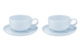 Набор чашек кофейных с блюдцем Portmeirion Выбор Портмейрион 100 мл, 2 шт, голубой
