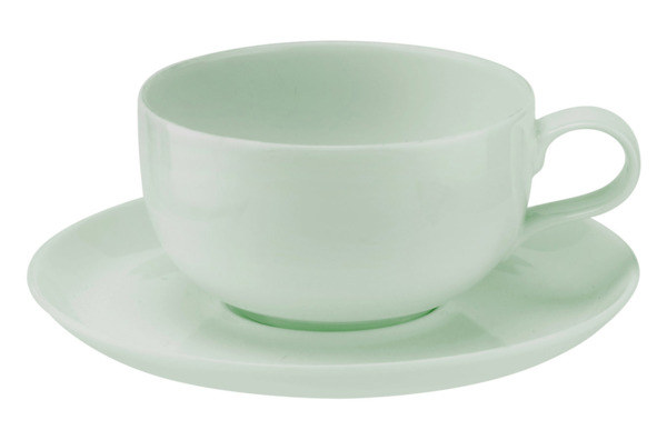 Чашка чайная с блюдцем Portmeirion Выбор Портмейрион 340мл, зеленая