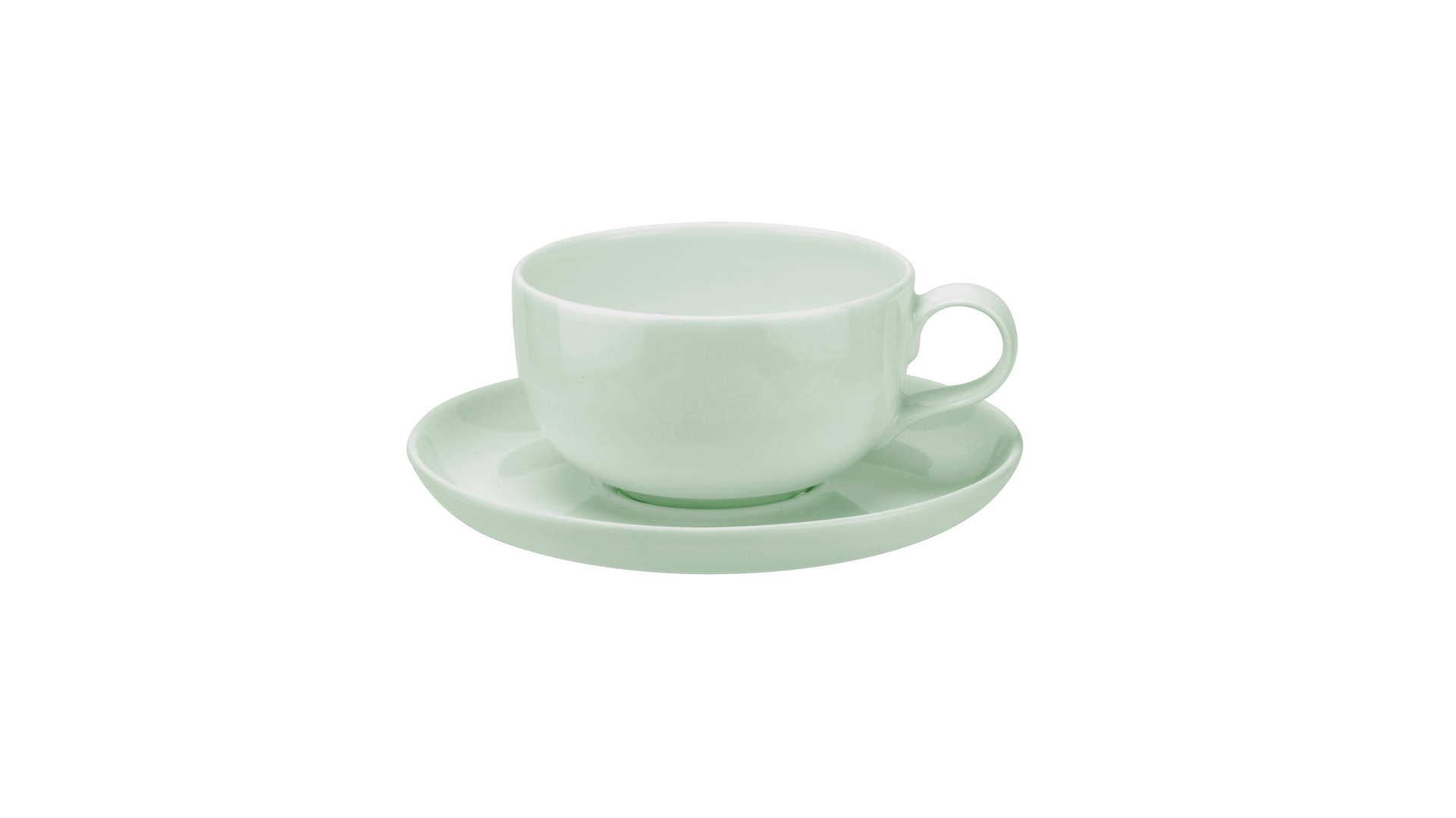 Чашка чайная с блюдцем Portmeirion Выбор Портмейрион 250 мл, зеленая