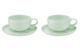 Набор чашек кофейных с блюдцем Portmeirion Выбор Портмейрион 100 мл, 2 шт, зеленый